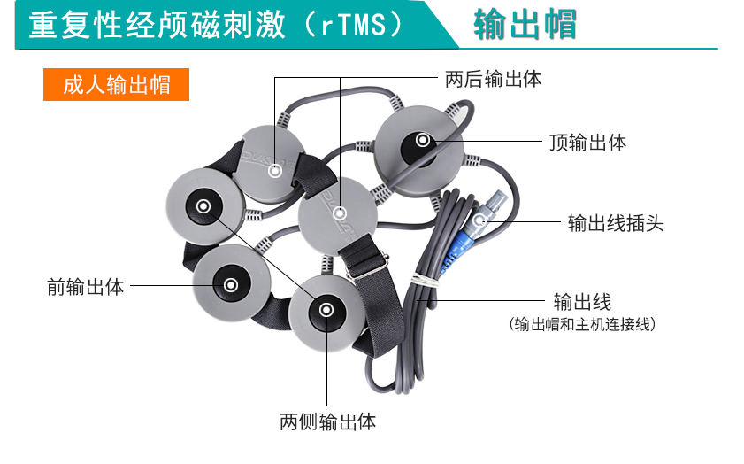 重复性伟德官网下载手机版磁刺激（rTMS）成人输出帽